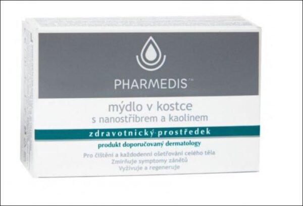 PHARMEDIS tuhé mýdlo se stříbrem a kaolinem 100g