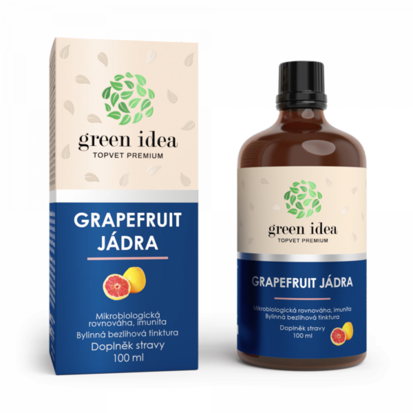 GREEN IDEA Grapefruit jádra - bezlihová tinktura 100 ml