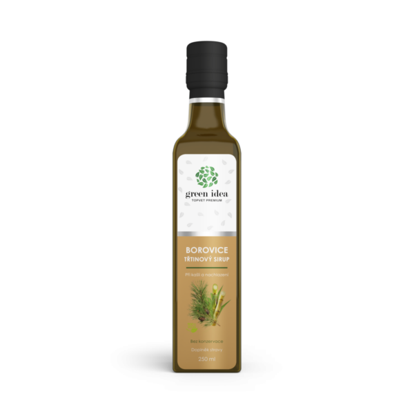 GREEN IDEA Borovicový sirup - třtinový 250 ml