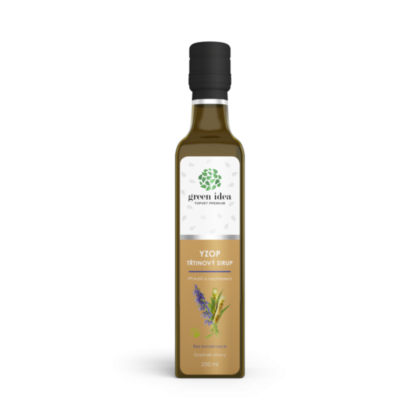 GREEN IDEA Yzopový sirup - třtinový 250 ml
