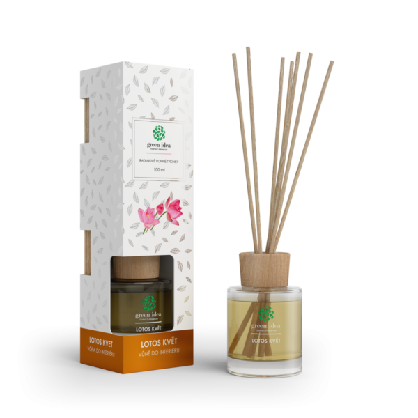 GREEN IDEA RATANOVÉ VONNÉ TYČINKY - LOTOS KVĚT 100 ml