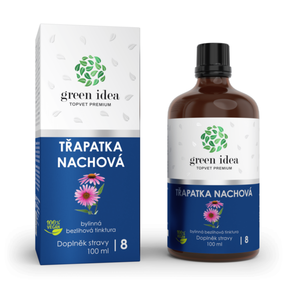 GREEN IDEA Třapatka, Echinacea - bezlihová tinktura 100 ml