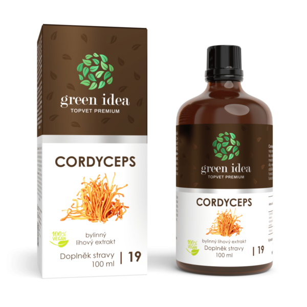 GREEN IDEA Cordyceps tinktura - kapky 100 ml