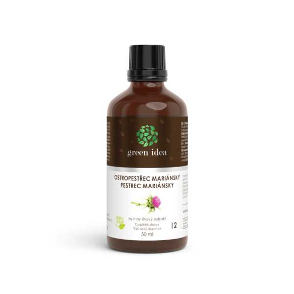 GREEN IDEA Ostropestřec tinktura - kapky 50 ml