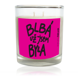 PuraVida svíčka s uklidňující vůní meduňky BLBÁ UŽ JSEM BYLA 300ml