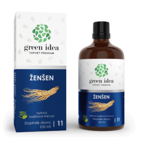 GREEN IDEA Ženšen bezlihová tinktura 100 ml