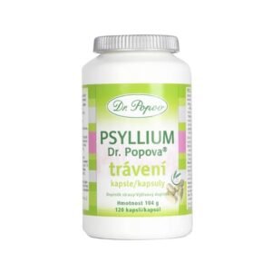 Psyllium Dr.Popov TRÁVENÍ kapsle 120 ks