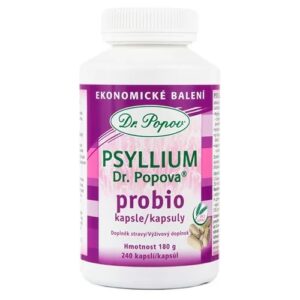 Psyllium Dr. Popova PROBIO kapsle 240 ks ekonom balení