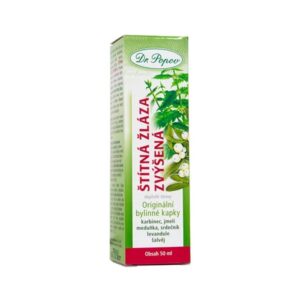Dr.Popov Štítná žláza zvýšená, originální bylinné kapky 50 ml
