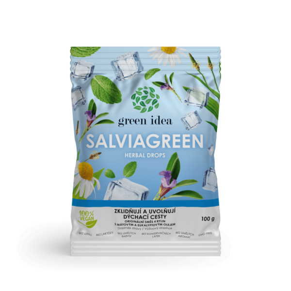 Salviagreen - bylinné bonbóny dýchací cesty 100g