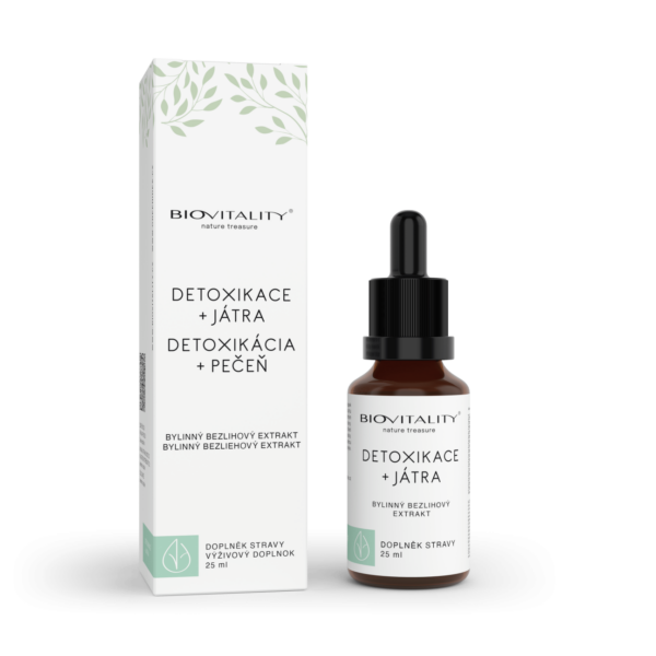 Biovitality Detoxikace + játra bezlihová tinktura 25ml