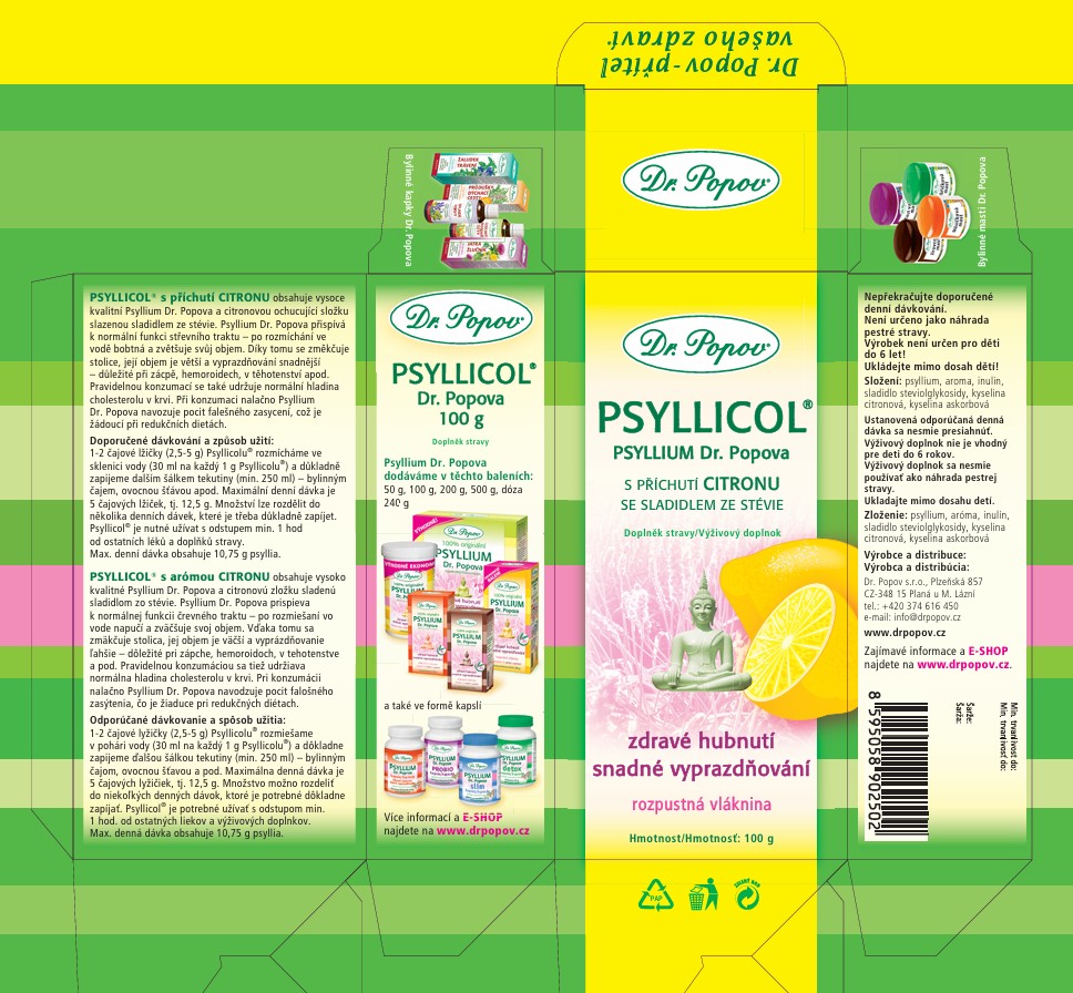 Dr.Popov Psyllicol® s příchutí citronu, 100 g - Obrázek 2