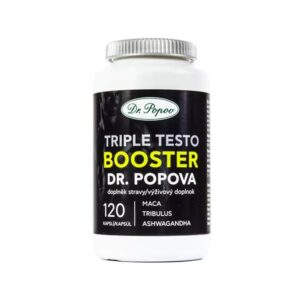 Dr.Popov Bylinné kapsle SPORT Triple Testo BOOSTER, 120 kapslí