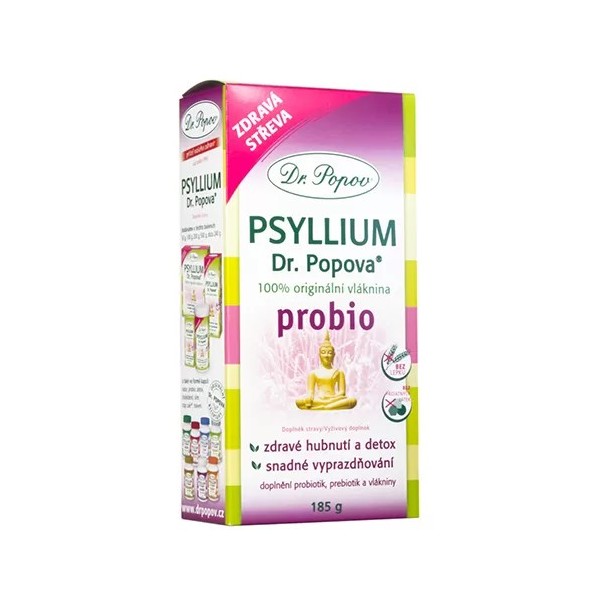 Dr.Popov Vláknina Psyllium PROBIO 185 g
