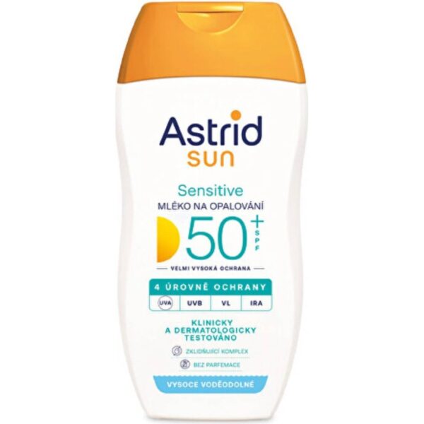 Astrid Sun Sensitive mléko na opalování SPF50+ 150 ml