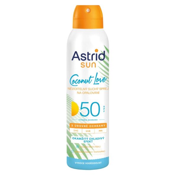 Astrid Sun neviditelný suchý sprej na opalování SPF50 150 ml