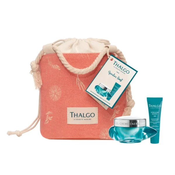THALGO Dárkový set Spiruline Boost Péče pro unavenou pleť, krém+sérum 2 produkty