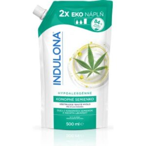 Indulona KONOPNÉ SEMÍNKO tekuté mýdlo náhradní náplň EKO 500ml