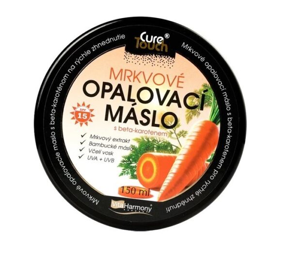 CureTouch Opalovací máslo mrkvové s betakarotenem SPF 15 150 ml - Image 2