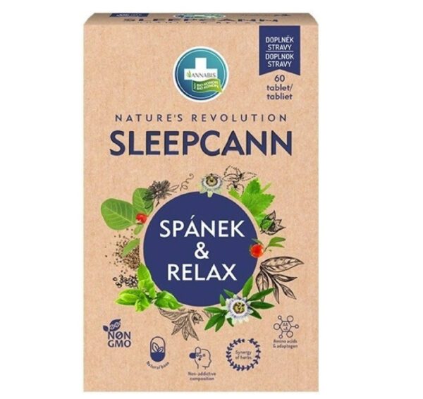 Annabis SLEEPCANN Spánek&Relax 60 tablet - Image 2