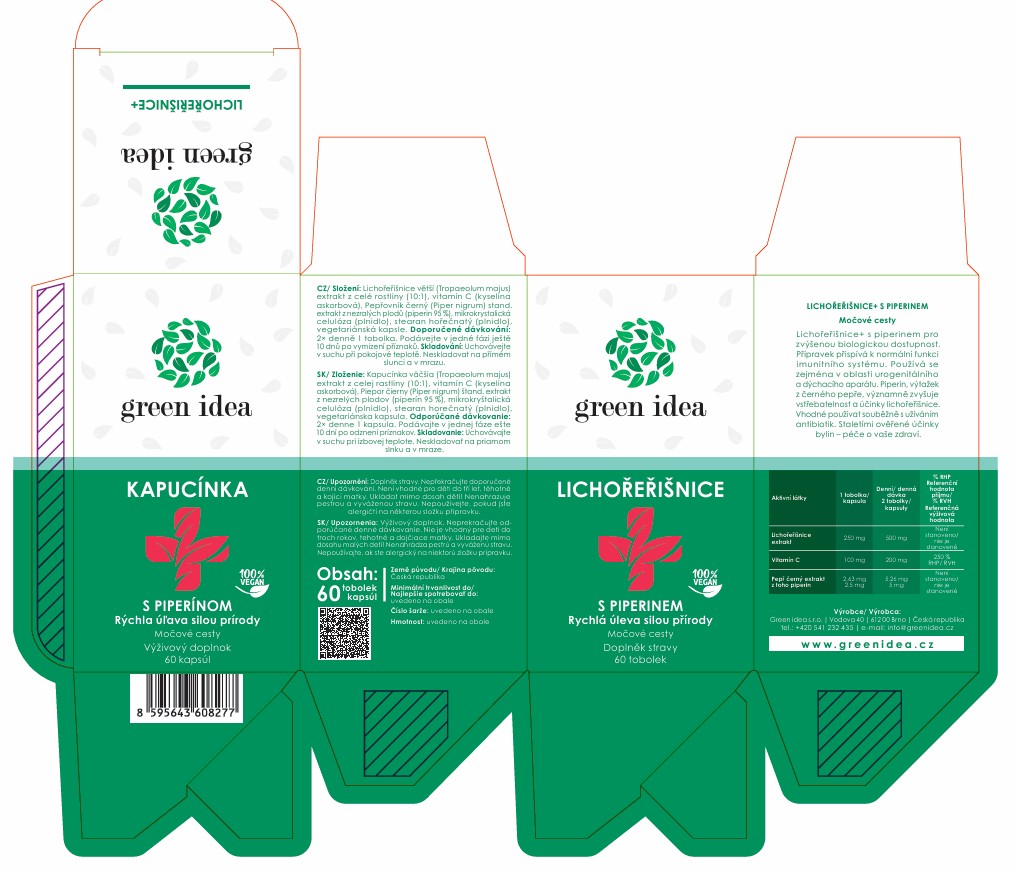 GREEN IDEA Lichořeřišnice s piperinem - tobolky 60ks - Obrázek 2