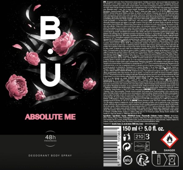B.U. Absolute Me deodorant spray 150ml - Obrázek 2