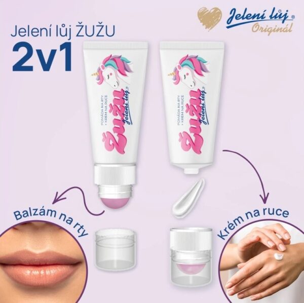 Regina ŽUŽU 2v1 jelení lůj na rty a ruce, tuba 20 ml - Obrázek 2