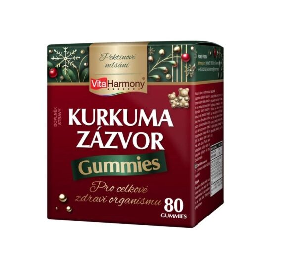 Kurkuma & Zázvor Gummies, 80 gummies