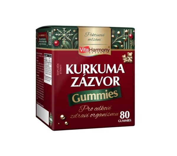 Kurkuma & Zázvor Gummies, 80 gummies - Obrázek 3