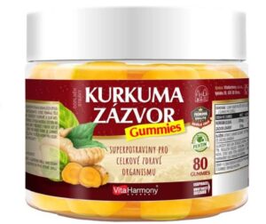 Kurkuma & Zázvor Gummies, 80 gummies