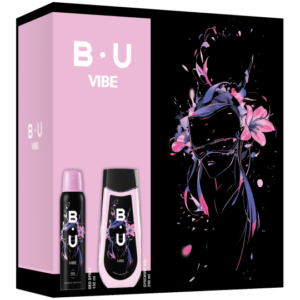 B.U VIBE dásková sada 2 deo plech+sprchový gel
