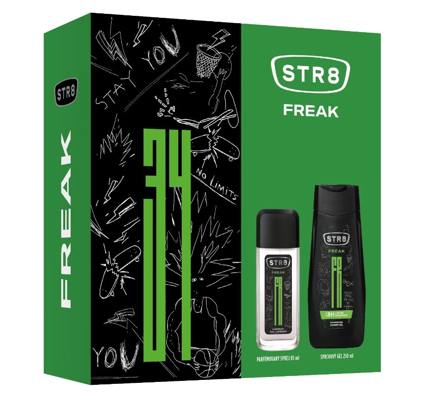 STR8 FREAK dárková sada 335 ml 2 produkty - Obrázek 2
