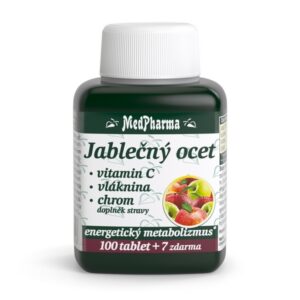 Medpharma Jablečný ocet + vitamin C + vláknina + chrom 107tb