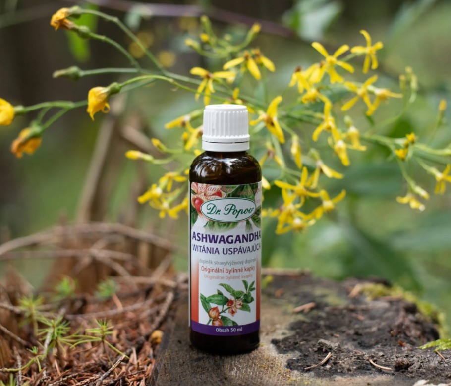 Dr.Popov Ashwagandha (Vitánie snodárná) bylinné kapky 50 ml - Obrázek 2