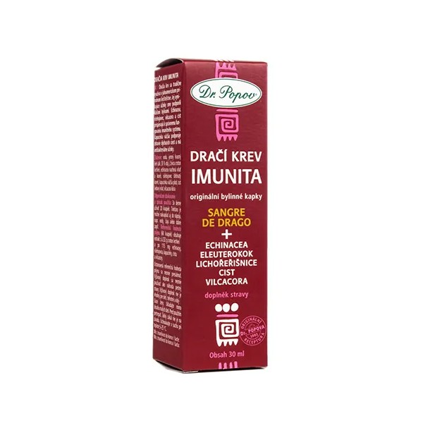 Dr.Popov Dračí krev (Sangre de Drago) IMUNITA tinktura 30 ml
