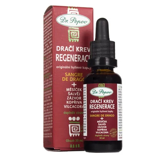 Dr.Popov Dračí krev (Sangre de Drago) REGENERACE tinktura 30 ml - Obrázek 2