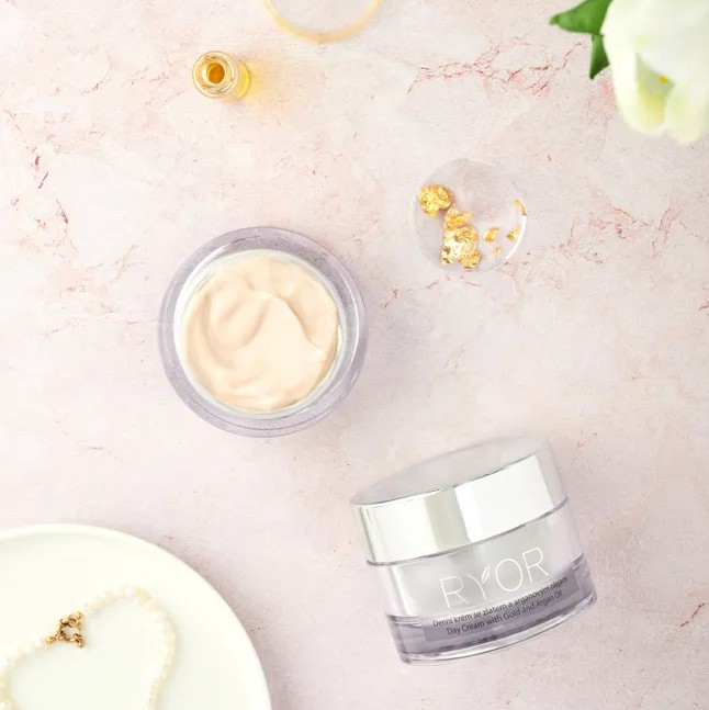 Ryor Denní krém se zlatem a arganovým olejem 50ml - Obrázek 4