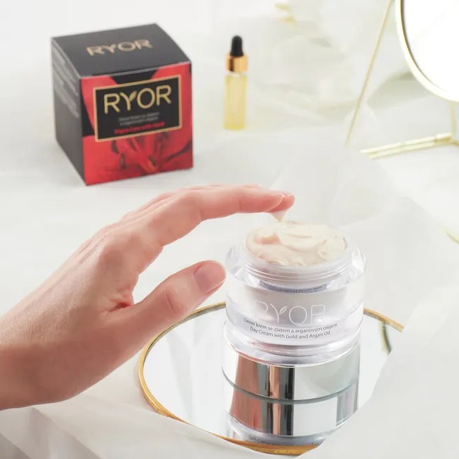 Ryor Denní krém se zlatem a arganovým olejem 50ml - Obrázek 3