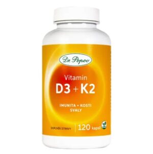 Dr.Popov Vitamin D3 + K2 120 kapslí