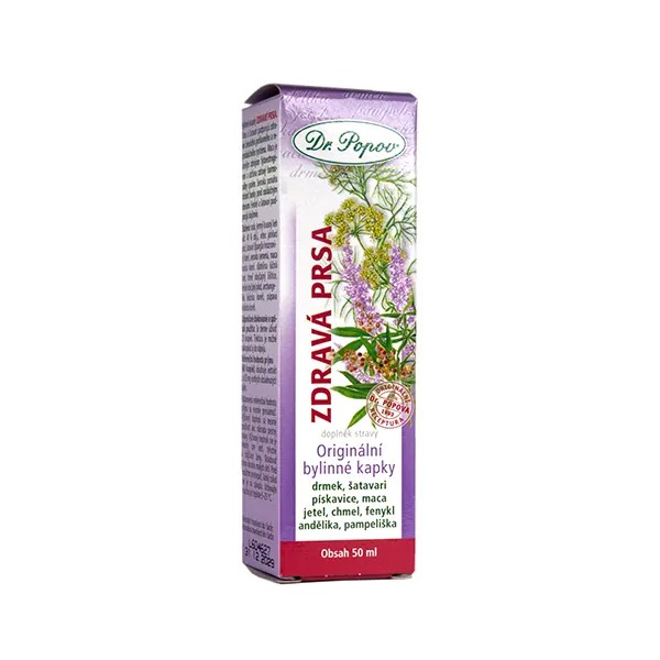 Dr.Popov Zdravá prsa originální bylinné kapky 50 ml