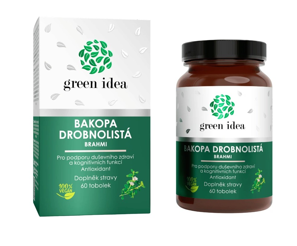 Green idea Bakopa drobnolista - Brahmi - tobolky 60 ks